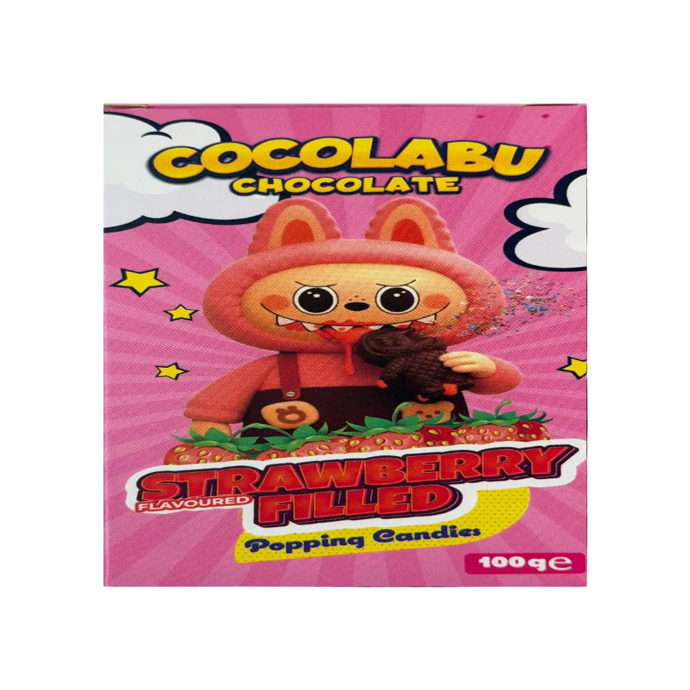Cocolabu Strawberry filled Popping Candies 100 g