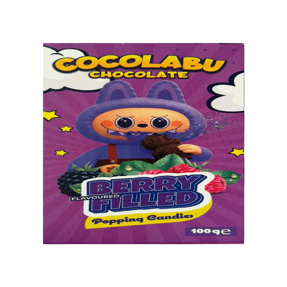 Cocolabu Choclate Berry filled Popping Candies 100 g