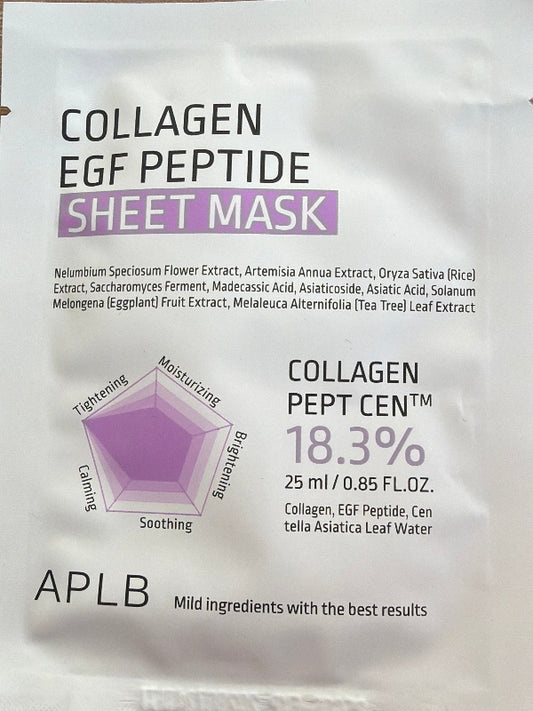 Collagen Egf Peptide Sheet Mask 25 ml