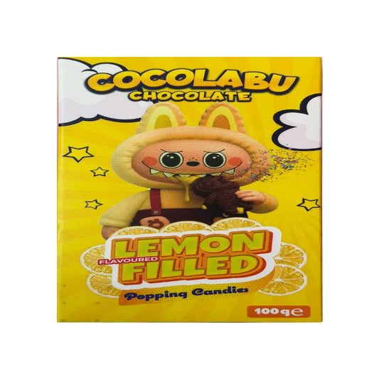 Cocolabu Chocolate Lemon filled Popping Candies 100 g